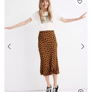 Madewell Leopard Print Midi Skirt (Painted Spots)